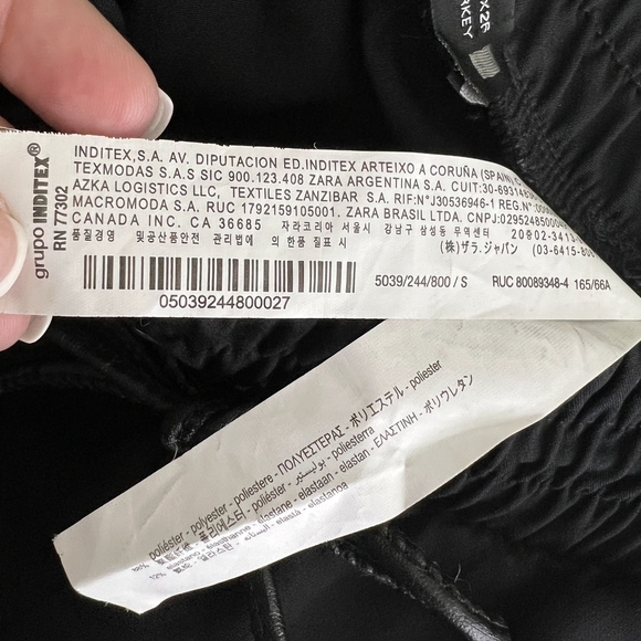 2/$30 Zara Join Life Jogger Trousers Pants Black Drawstring Elastic Cuff #5733 - Picture 13 of 16